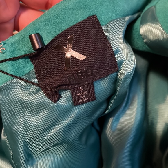 X by NBD Nomi Leather Mini Dress in Green - Picture 6 of 6